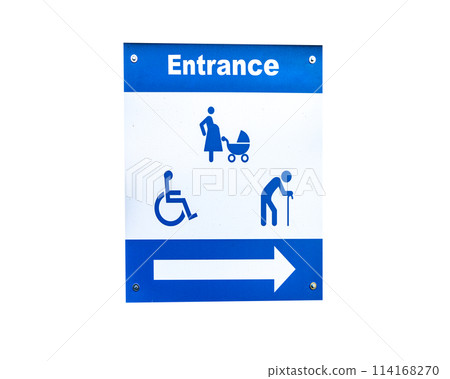 Pregnant, elder and disabled access sign 114168270