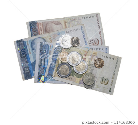 Bulgarian Lev currency banknotes Bulgarian Lev currency banknotes 114168300