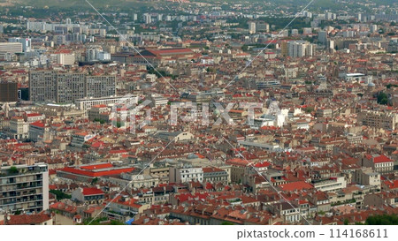 Marseille, France, view from above. Establishing shot 114168611
