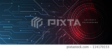 Technology abstract futuristic science background for internet business. Big data concept. Vector art. Technology abstract futuristic science background for internet business. Big data concept. Vector art. 114170153