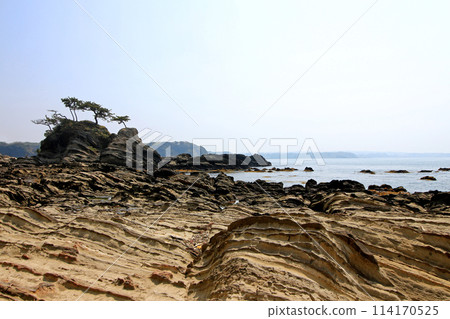 日本絕美風景：神奈川縣橫須賀市荒崎海岸的風景區荒崎弁天島 114170525