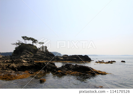日本絕美風景：神奈川縣橫須賀市荒崎海岸的風景區荒崎弁天島 114170526