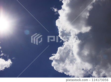 Summer clouds, blue sky and sun in Sao Paulo, Brazil Summer clouds, blue sky and sun in Sao Paulo, Brazil 114173056