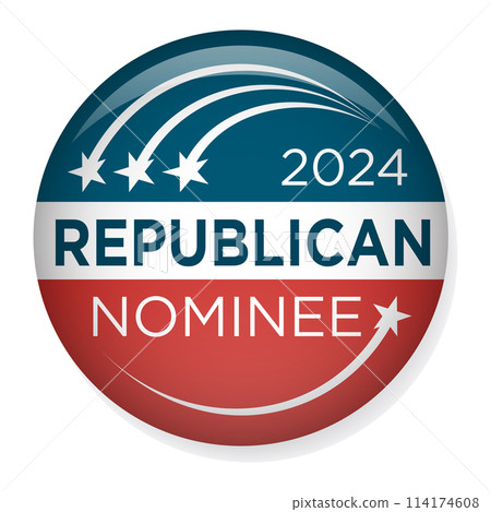 2024 Vote Republican Design with Nominee Patriotic Red white and Blue Stars and Stripes 2024 Vote Republican Design with Nominee Patriotic Red white and Blue Stars and Stripes 114174608