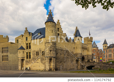 Medieval castle Het Steen in Antwerp, Belgium Medieval castle Het Steen in Antwerp, Belgium 114174792
