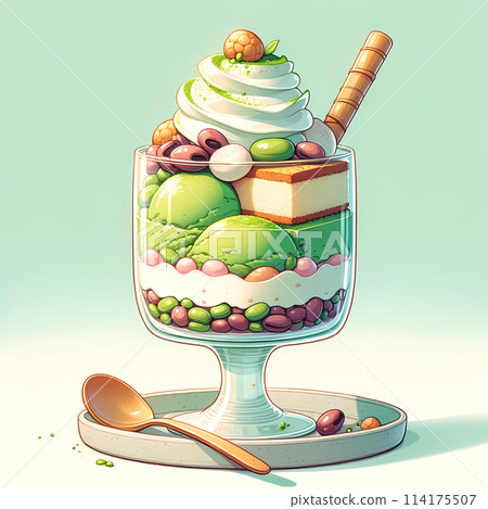 Japanese tea parfait 114175507