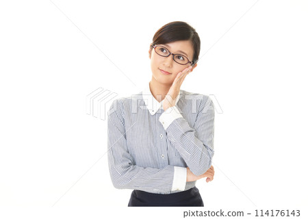Thinking woman Thinking woman 114176143