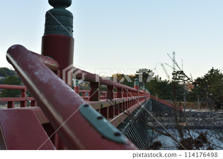 Asagiri Bridge in winter, Uji 114176498