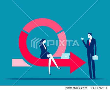 Project management work cycle. Agile development methodology Vector illustration Project management work cycle. Agile development methodology Vector illustration 114176591