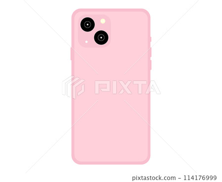 Smartphone back illustration 4 Smartphone back illustration 4 114176999