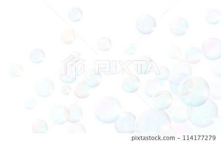 Background illustration with lots of soap bubbles flying Background illustration with lots of soap bubbles flying 114177279