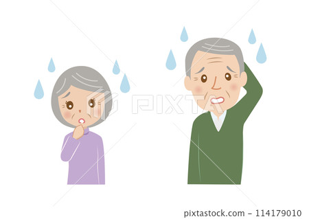 年長夫婦，困惑，可愛 114179010