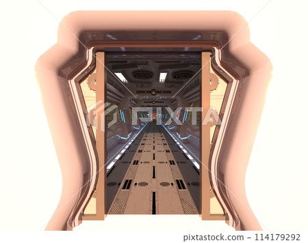 Spaceship hallway door 114179292