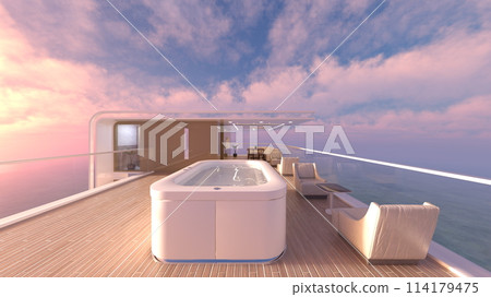 Rooftop pool 114179475