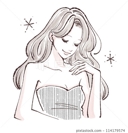 婦女和女孩插畫素材 114179574