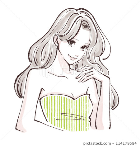 婦女和女孩插畫素材 婦女和女孩插畫素材 114179584