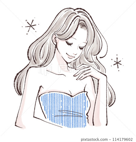 Illustration material of women and girls 114179602