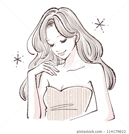 婦女和女孩插畫素材 婦女和女孩插畫素材 114179622