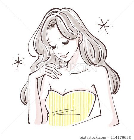 婦女和女孩插畫素材 114179638