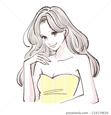 婦女和女孩插畫素材 114179639