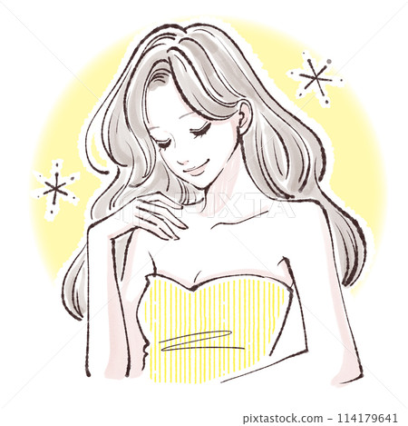 婦女和女孩插畫素材 114179641