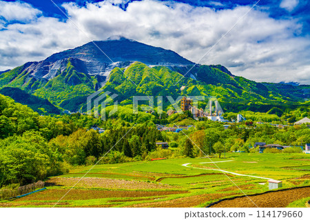 從寺坂梯田看到春天的武甲山 從寺坂梯田看到春天的武甲山 114179660