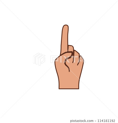 Hand gesture symbol-插圖素材 [114181192] - PIXTA圖庫