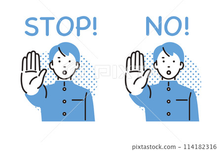 那個國中男孩把手伸到他面前！ 114182316