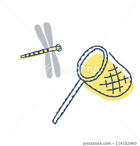 Dragonfly and butterfly net 114182460