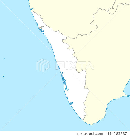Location map of Kerala is a state of India 114183887