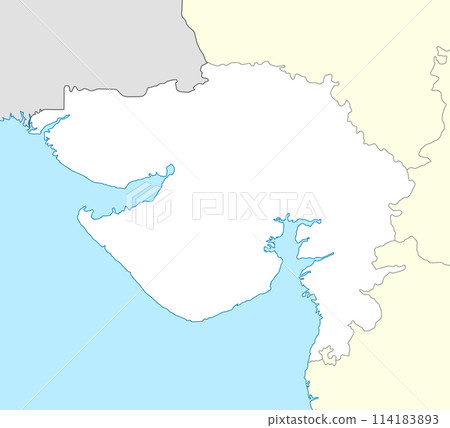 Location map of Gujarat is a state of India 114183893