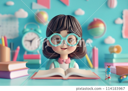 Teachers Day 3D celebrating educators for gratitude teachers. 114183967