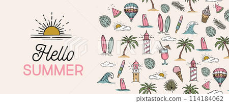 pattern, seamless, tropical 114184062