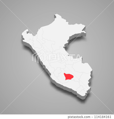 Apurimac department location within Peru 3d map 114184161
