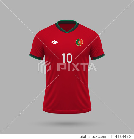 3d realistic soccer jersey Portugal national team 2024 114184450