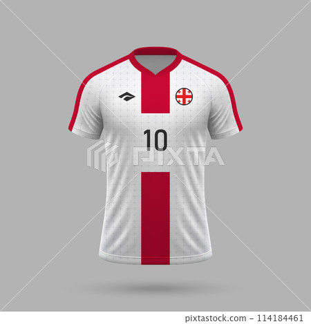 3d realistic soccer jersey Georgia national team 2024 3d realistic soccer jersey Georgia national team 2024 114184461