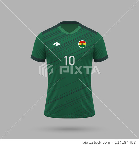 3d realistic soccer jersey Bolivia national team 2024 3d realistic soccer jersey Bolivia national team 2024 114184498