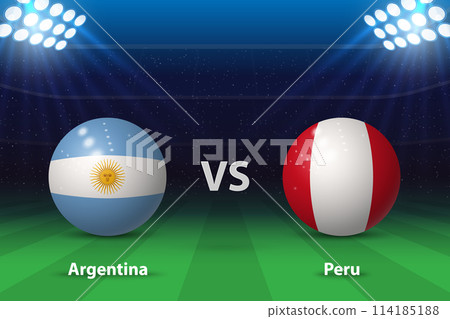 Argentina vs Peru. America soccer tournament 2024 Argentina vs Peru. America soccer tournament 2024 114185188