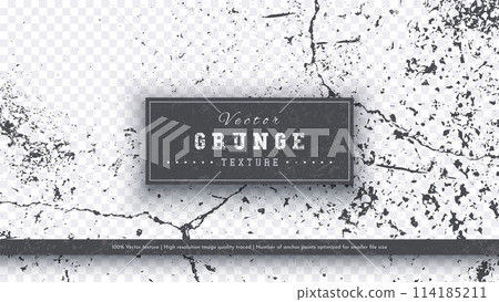 6 Grunge Crack Textures. Vector Background. Adding Vintage Style and Wear to Illustrations and Objects 114185211