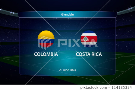 Colombia vs Costa Rica. America soccer tournament 2024 114185354