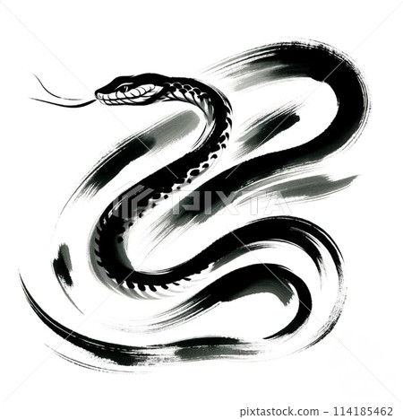 蛇墨畫 114185462