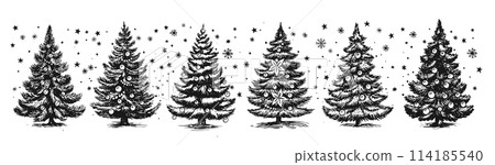 christmas, christmas tree, tree 114185540
