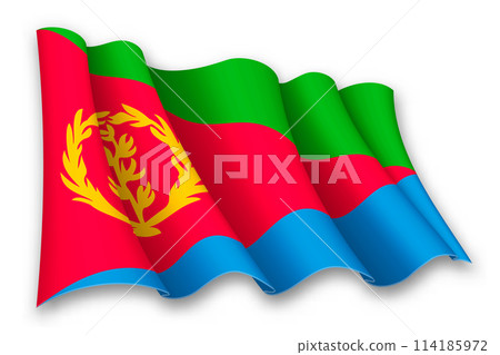 Realistic waving flag of Eritrea 114185972