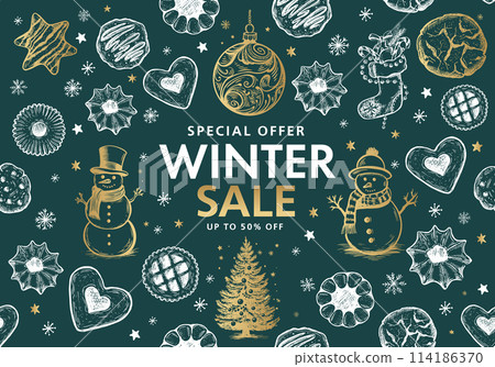 christmas, set, vector 114186370