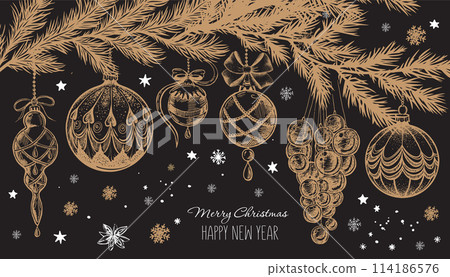 christmas, decoration, vector 114186576