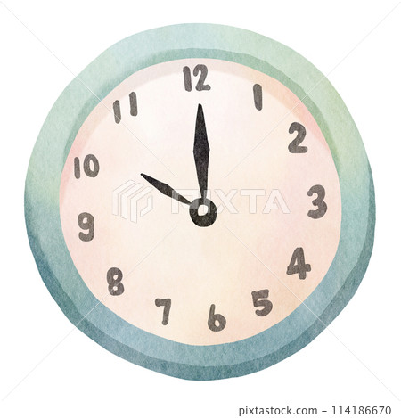 Watercolor clock clipart Watercolor clock clipart 114186670