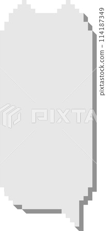 3d 8bit retro game cat pixel speech bubble balloon, icon sticker memo keyword planner text box banner, flat png transparent element design 114187349