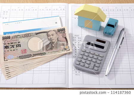 Household account book image Household account book image 114187360