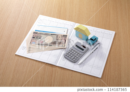 家庭賬簿圖像 家庭賬簿圖像 114187365