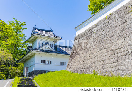 Fresh greenery at the ruins of Aoba Castle 114187861